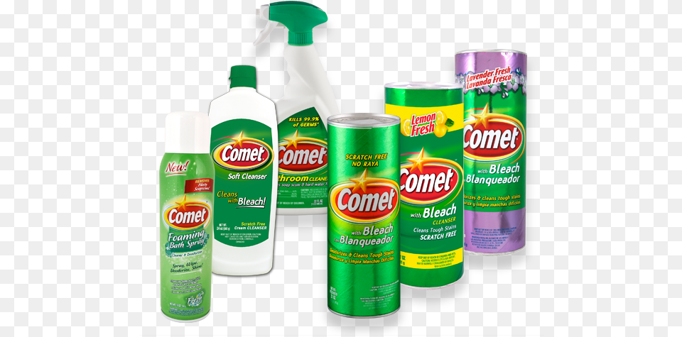Comet Cleanser With Bleach, Tin, Can, Food, Ketchup Free Png