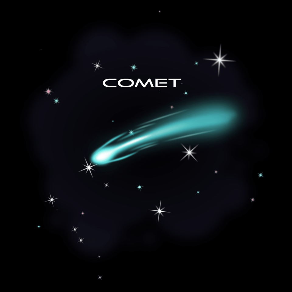 Comet Clipart Clipart, Nature, Outdoors, Astronomy, Outer Space Free Png