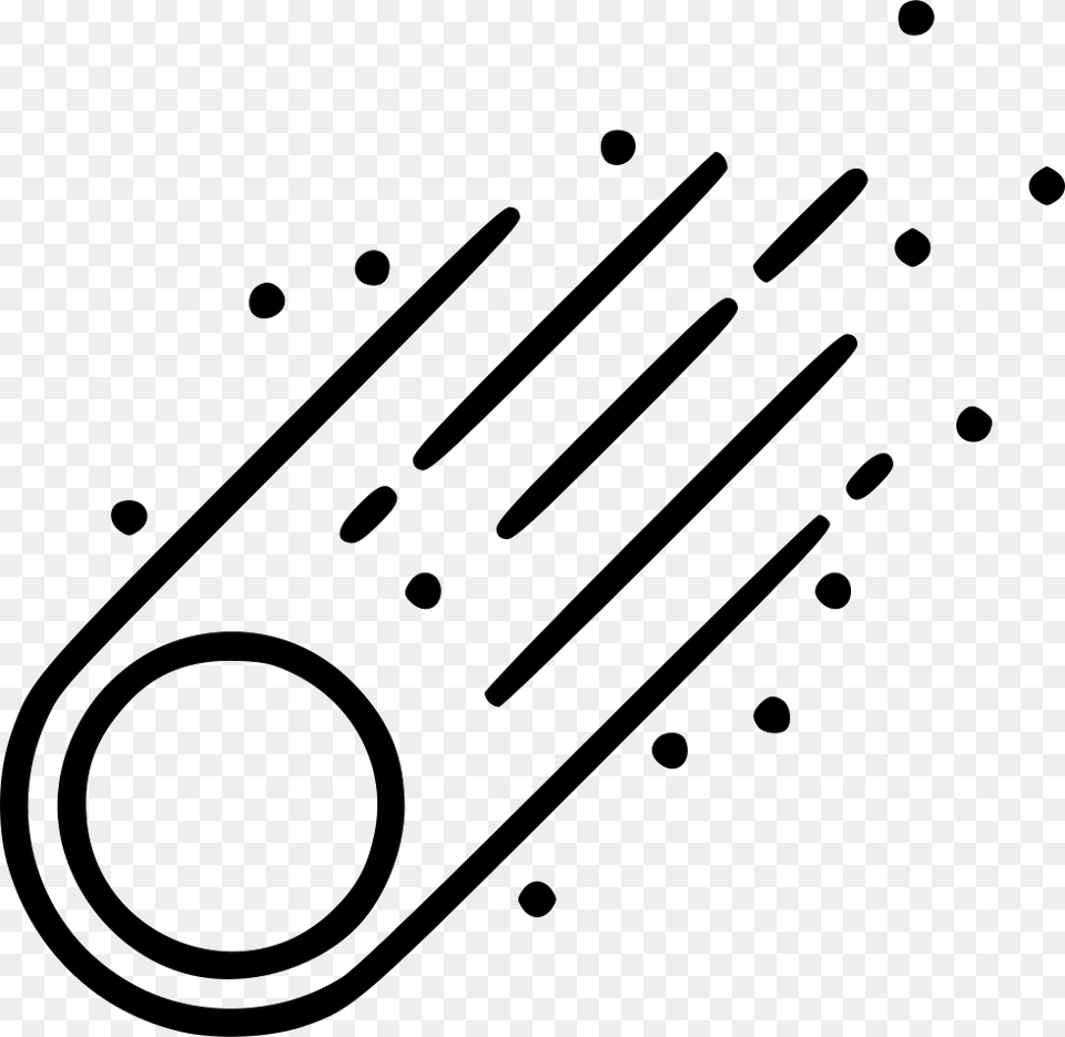 Comet Comet Line Art, Cutlery Free Png Download