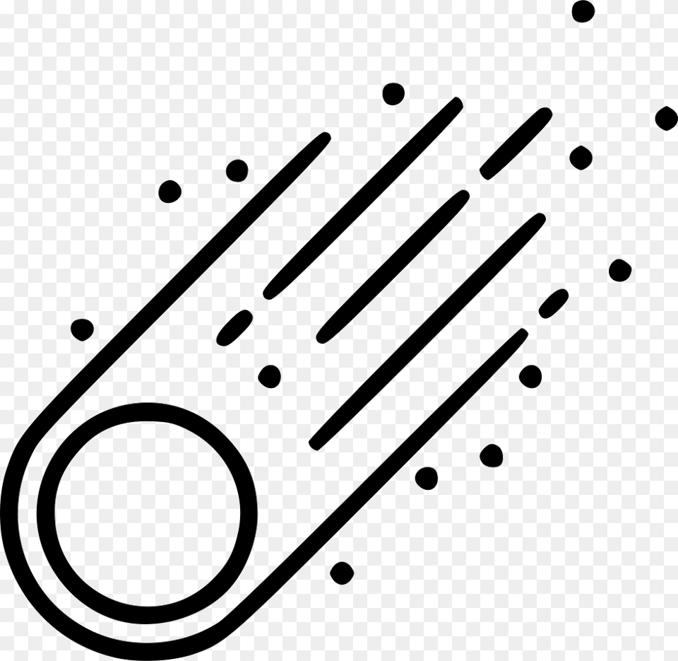 Comet Comments Line Art, Cutlery Free Png Download