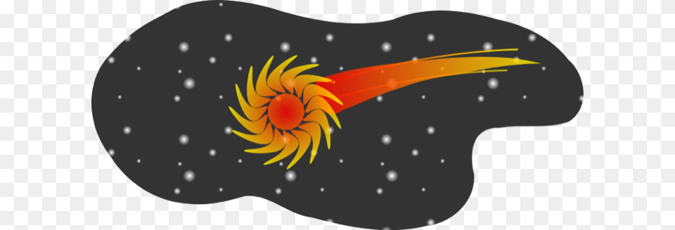 Comet Cosmos Fireball Space Stars Meteor Space Asteroid Shower Curtain, Animal, Beak, Bird, Amphibian Free Png Download