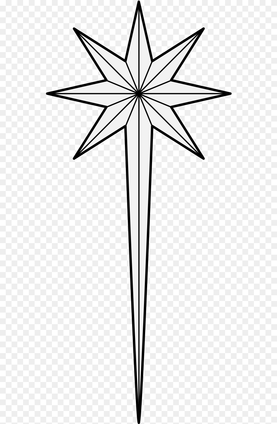 Comet Traceable Heraldic Art, Symbol, Cross, Star Symbol Free Transparent Png