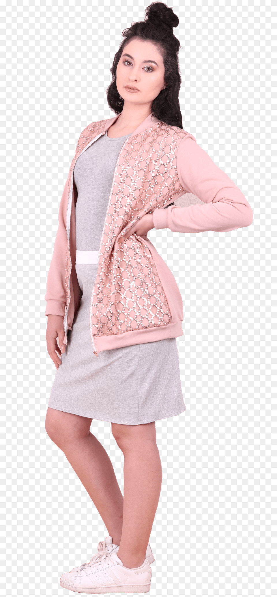 Comets Sparkle Bomber Jacket Girl, Footwear, Blouse, Clothing, Sleeve Free Png Download