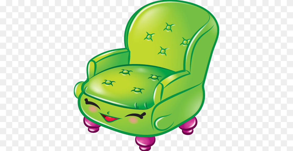 Comfy Chair Art Official Shopkins Clipart Free, Furniture, Armchair, Clothing, Hardhat Png Image