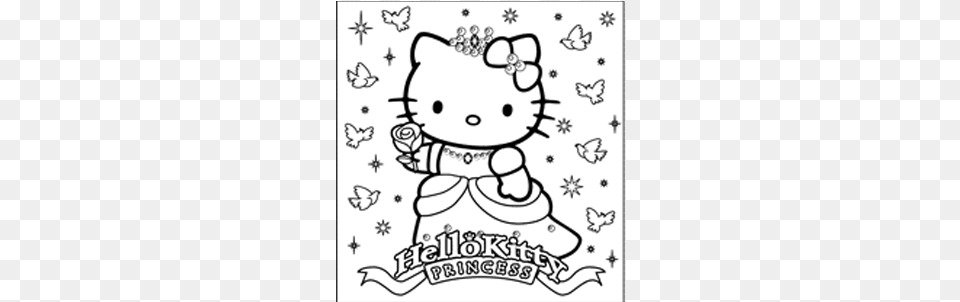 Comhello Kitty Princess Coloring Princess Hello Kitty Colouring, Baby, Person Free Transparent Png