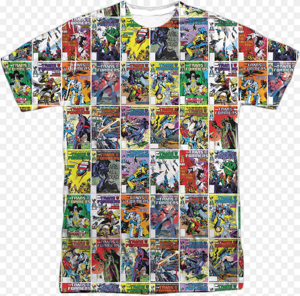 Comic Book Covers Transformers T Shirt Justice League, Clothing, Comics, Publication, T-shirt Png