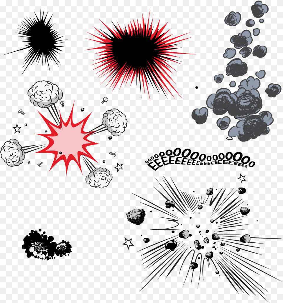 Comic Book Explosion, Pattern, Accessories, Art, Graphics Free Png Download