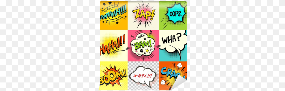 Comic Book Expressions A Set Of Comic Book Speech Bubbles Comic Expression Words, Comics, Publication, Sticker, Art Free Transparent Png