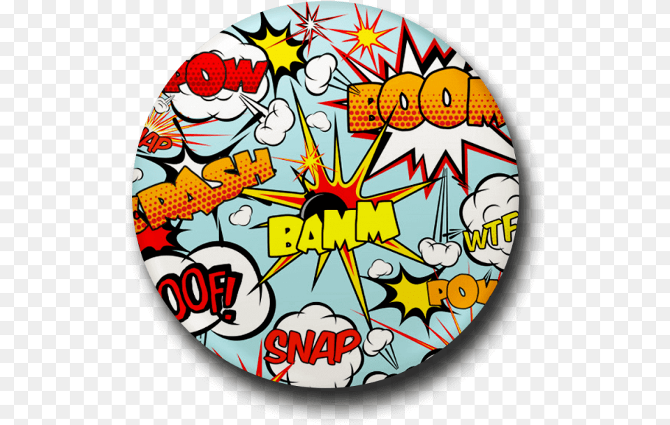 Comic Bubble Button Badge Speech Balloon, Book, Comics, Publication, Face Free Png