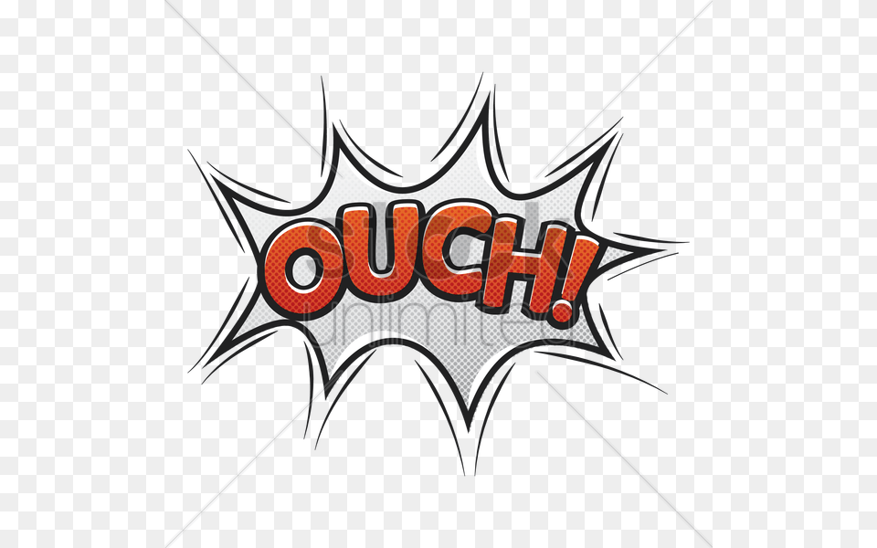 Comic Bubble Ouch V Comix Ouch, Logo, Symbol, Emblem Free Transparent Png
