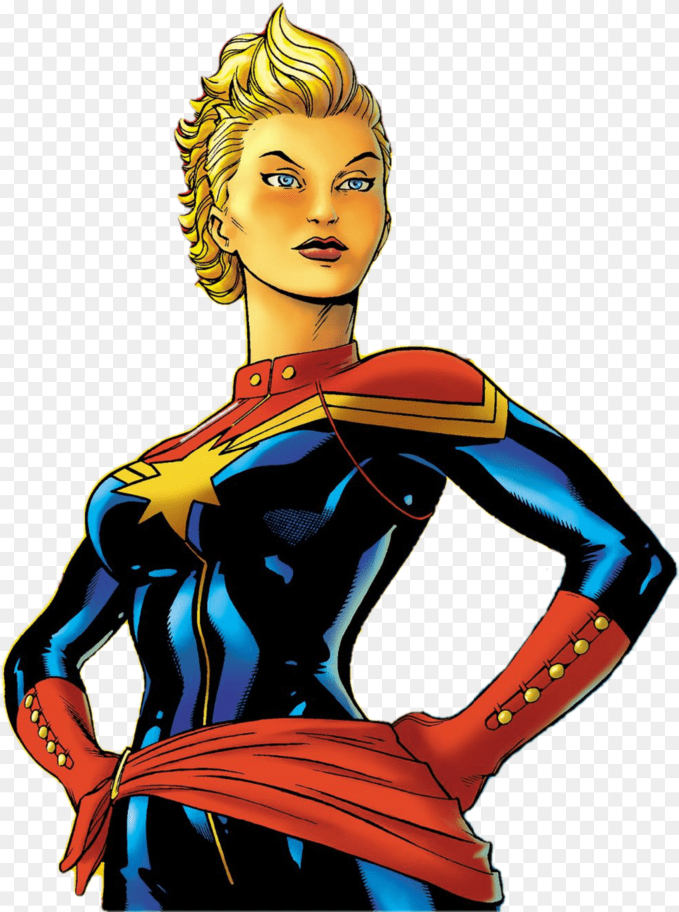 Comic Captain Marvel High Quality Image Captain Marvel Comics, Adult, Person, Female, Woman Free Png