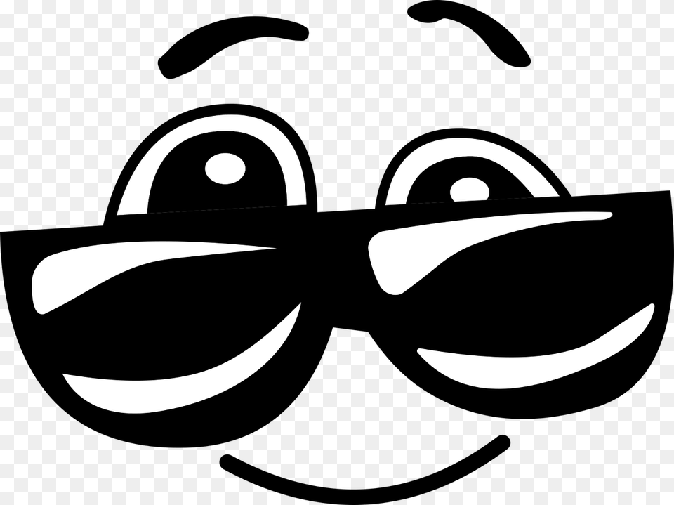 Comic Cool Emoji Emoticon Face Smiley Sunglasses Sharma Ji Ka Ladka, Stencil, Accessories Free Transparent Png