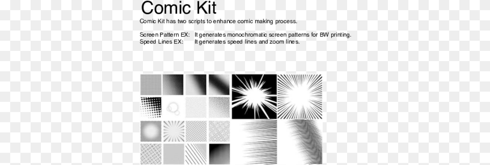 Comic Kit Monochrome, Art, Collage, Flare, Light Png Image