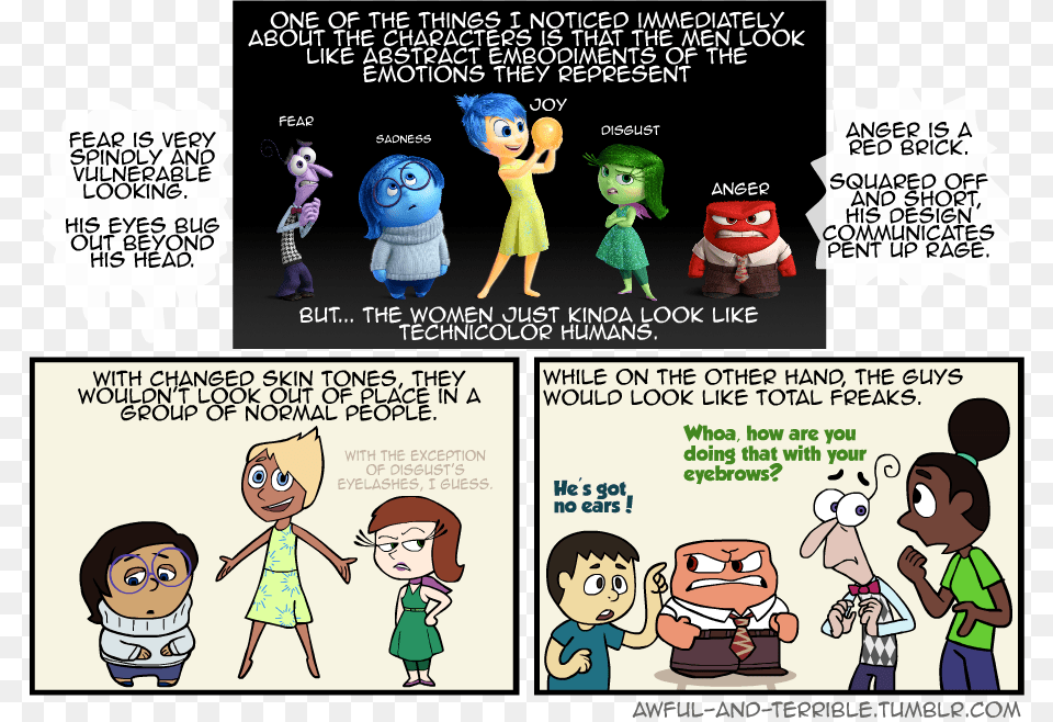 Comic Nice Feminist Sexism Representation Inside Inside Out Movie Wall Print Poster Decor, Book, Comics, Publication, Baby Free Transparent Png