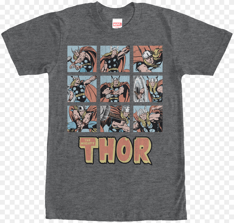 Comic Pages Thor T Shirt Active Shirt, T-shirt, Clothing, Person, Man Free Png