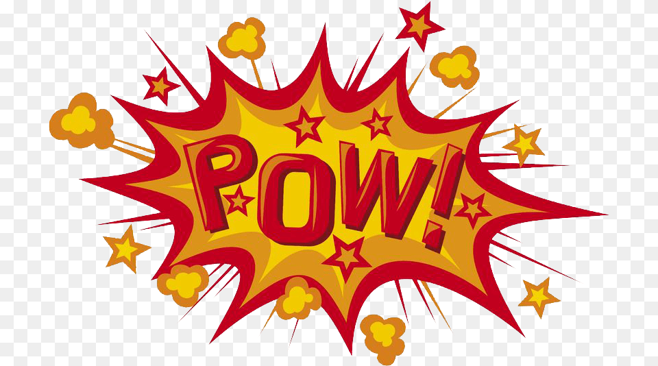 Comic Pow Download Explosion Cartoon, Logo, Symbol Png Image