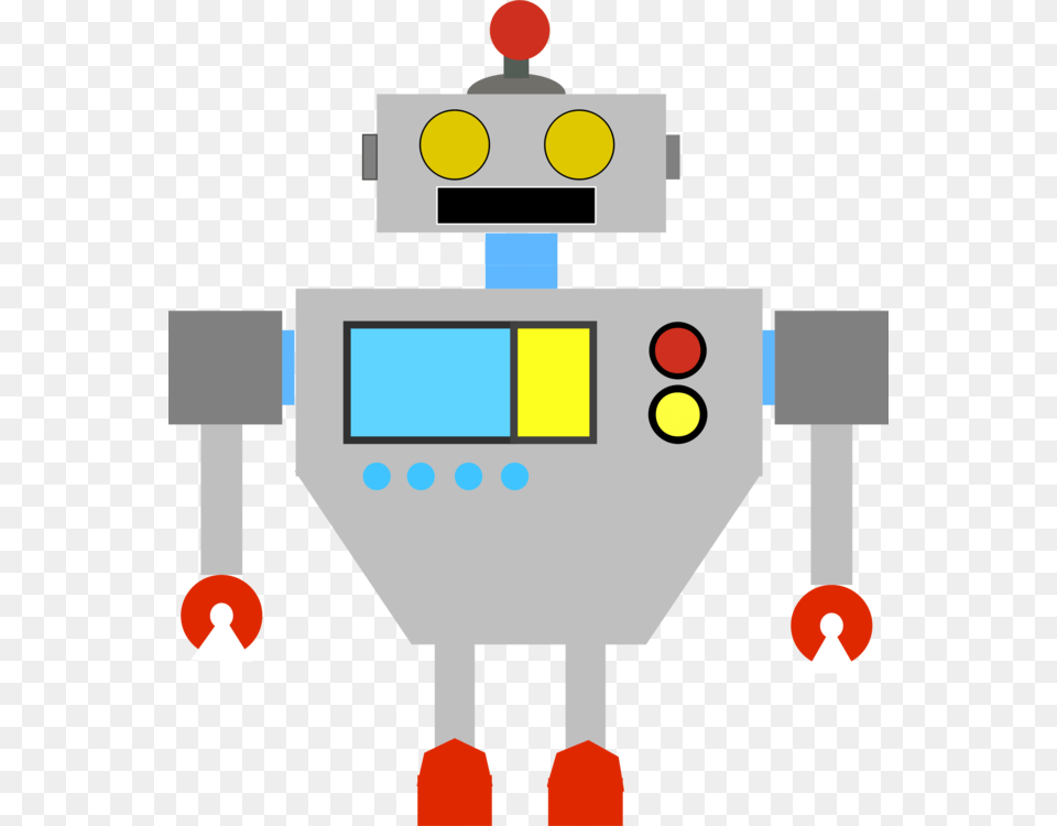 Comic Science Fiction Drawing, Robot Free Png