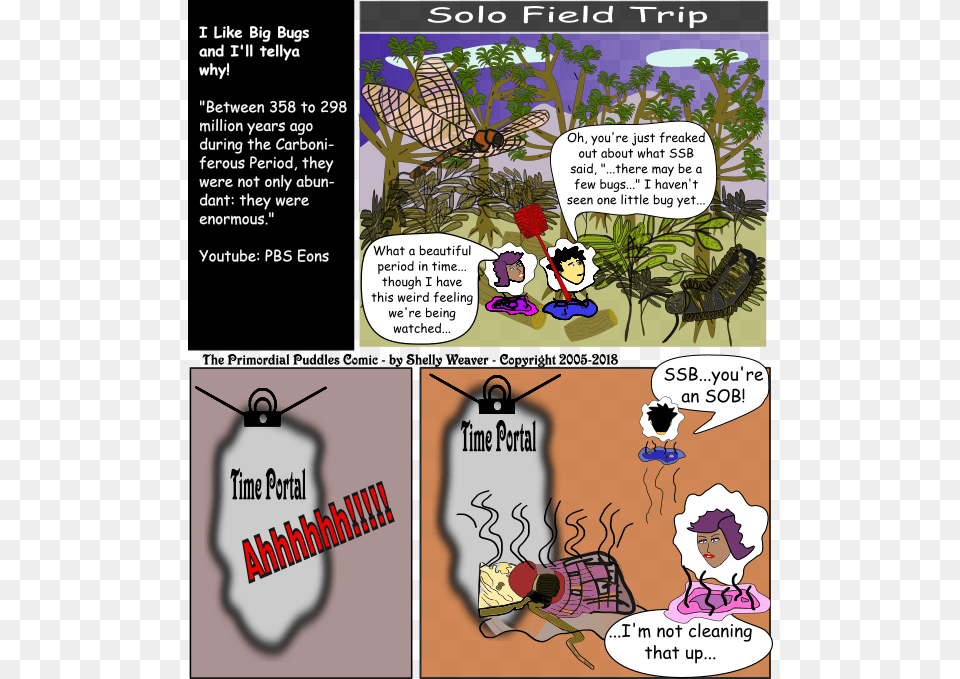 Comic Strip From The Primordial Puddles Comic Comics, Book, Publication, Baby, Person Free Png Download