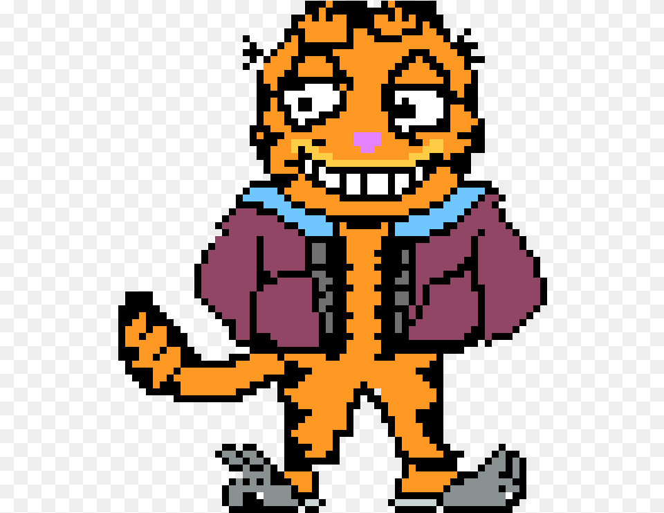 Comic Tale Garfield Sans Undertale Transparent, Face, Head, Person Png