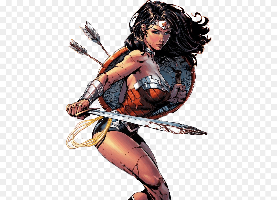 Comic Wonder Woman Art, Publication, Book, Comics, Adult Free Transparent Png