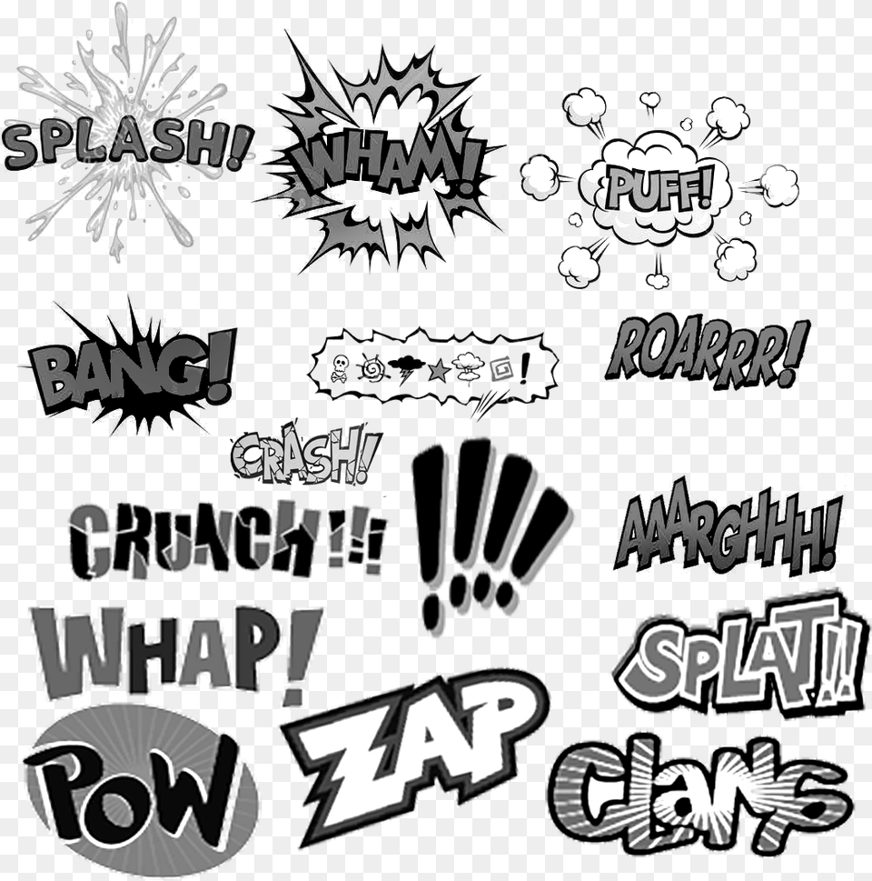 Comics Clipart Black And White, Sticker, Advertisement, Outdoors, Poster Free Transparent Png