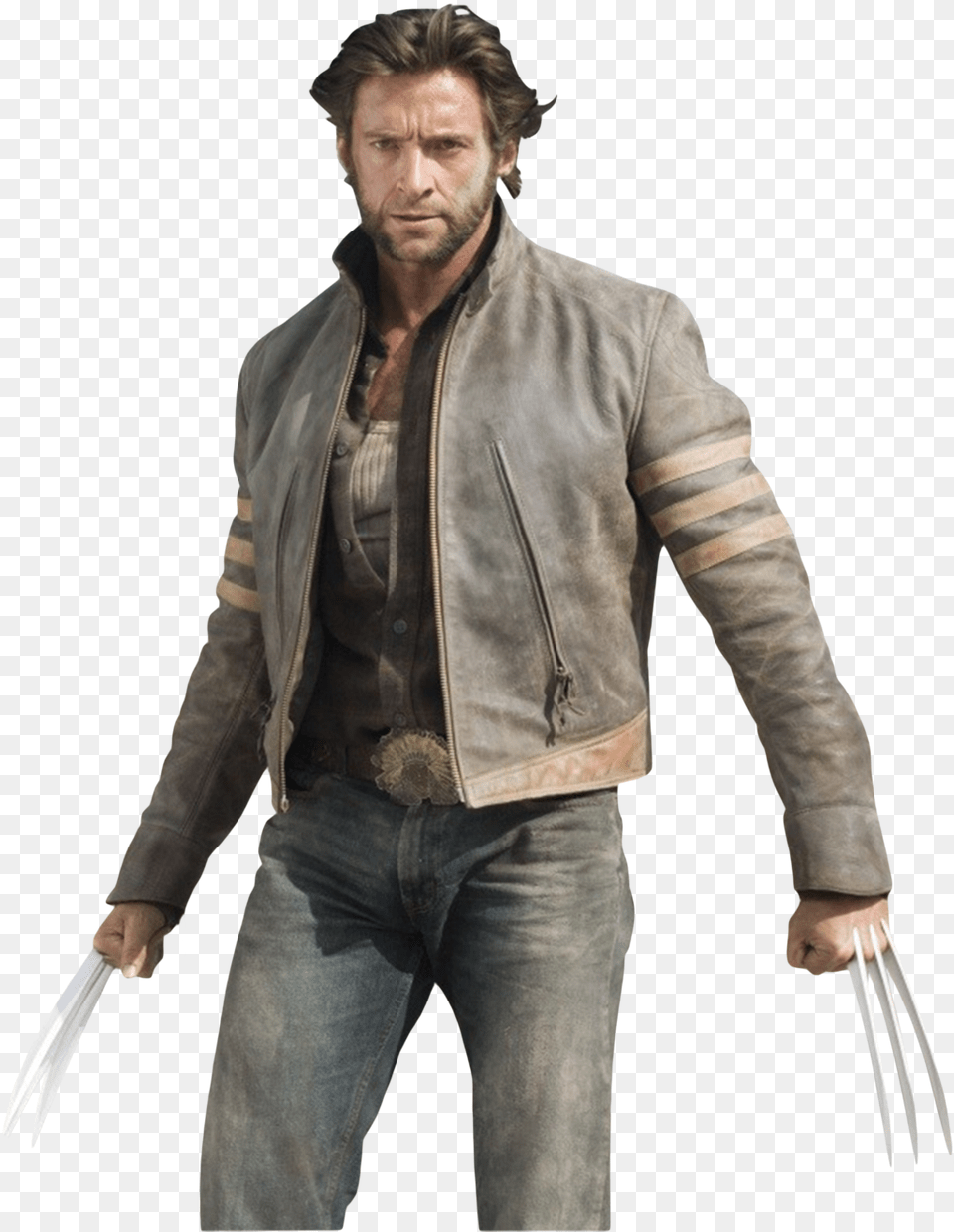 Comics Movies Wolverine X Men Origins Wolverine Hugh Jackman Wolverine Jacket, Jeans, Clothing, Coat, Pants Free Png Download