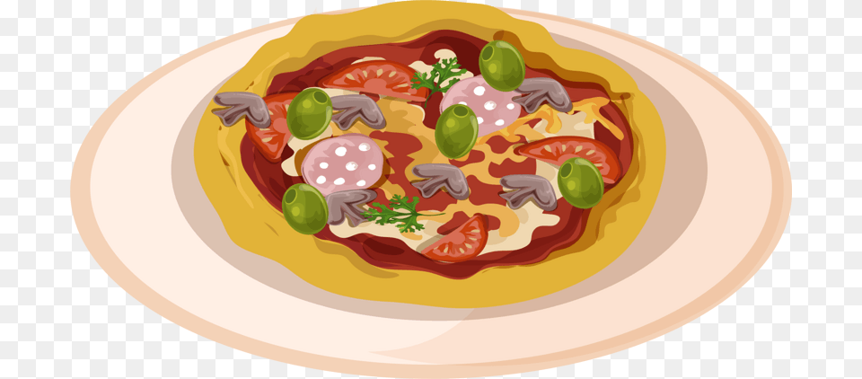 Comida Italiana Dibujo, Food, Pizza, Meal, Food Presentation Free Transparent Png