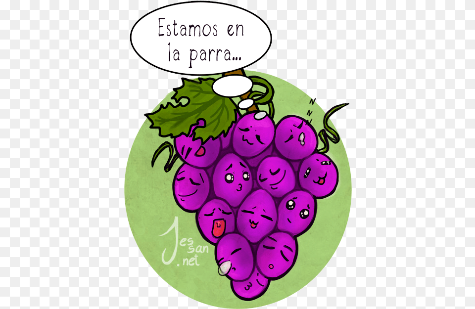 Comida Parlanchina Cartoon, Food, Fruit, Grapes, Plant Free Png