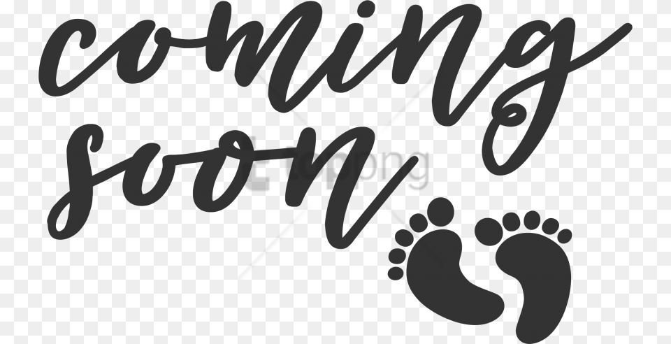 Coming Soon Baby Announcement Image With Baby Announcement, Text, Handwriting, Footprint, Head Free Transparent Png