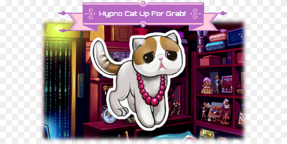 Coming Soon Hypno Cat Up For Grab Party In My Dorm Cat Cafe, Book, Person, Publication, Comics Free Png Download