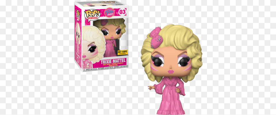Coming Soon Pop Drag Queens Hot Topic Exclusives Funko Trixie Mattel Funko Pop, Doll, Figurine, Toy, Baby Png Image