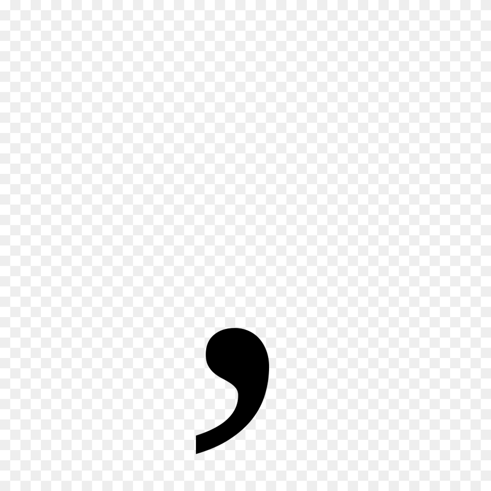 Comma, Gray Png Image