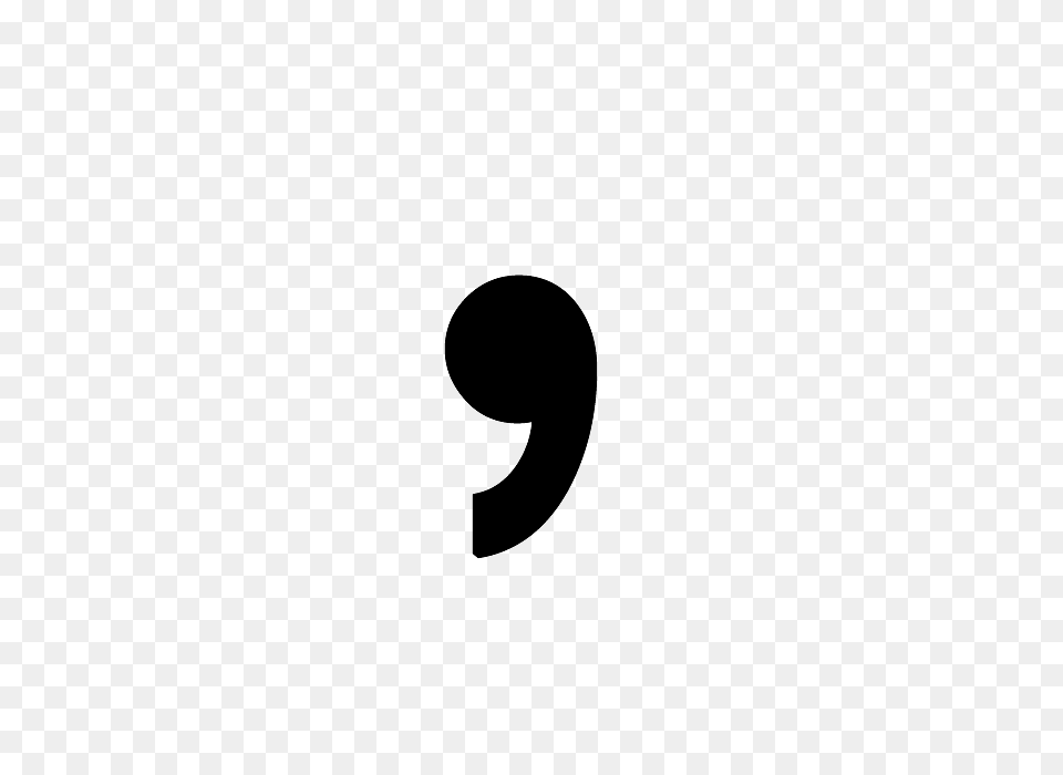 Comma, Gray Png
