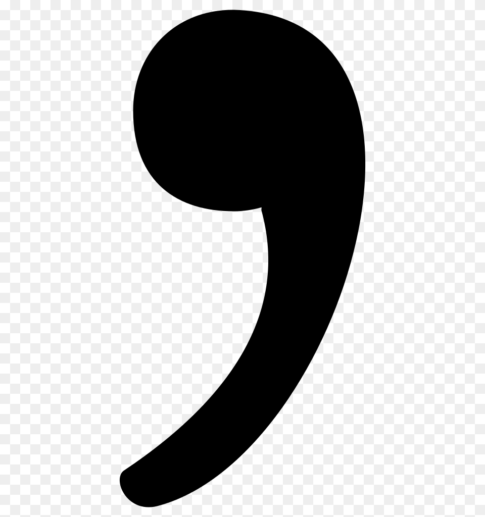 Comma, Gray Free Png Download