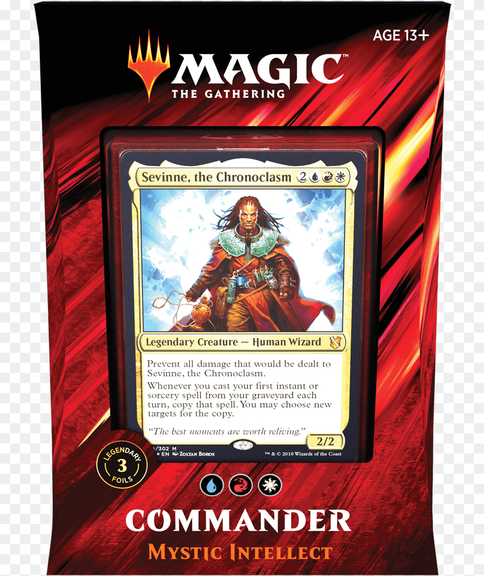Commander 2019 Mystic Intellect, Advertisement, Poster, Adult, Person Png Image