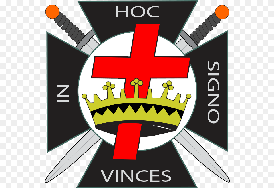 Commandery Knights Templar, Logo, Symbol, Blade, Dagger Free Png Download