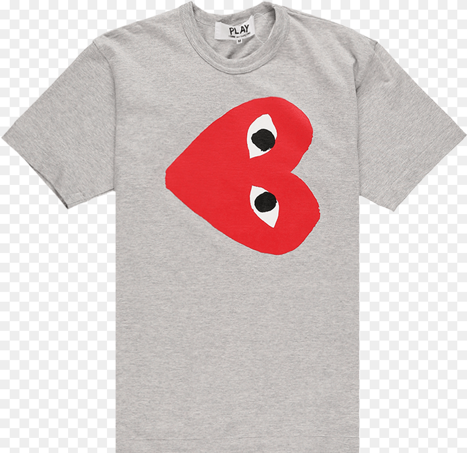 Comme Des Play Heart T Shirt Comme Des Garcons Play, Clothing, T-shirt Free Transparent Png