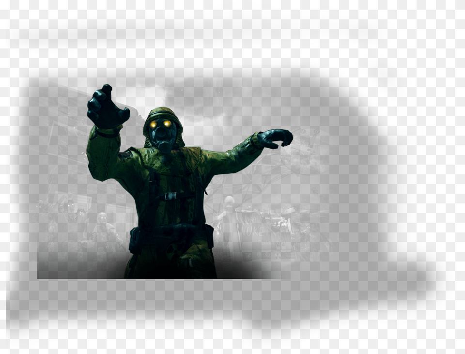 Comment Avoir Le Pack A Punch Dans Nuketown Zombie Soldier, Hand, Body Part, Person, Finger Free Png Download