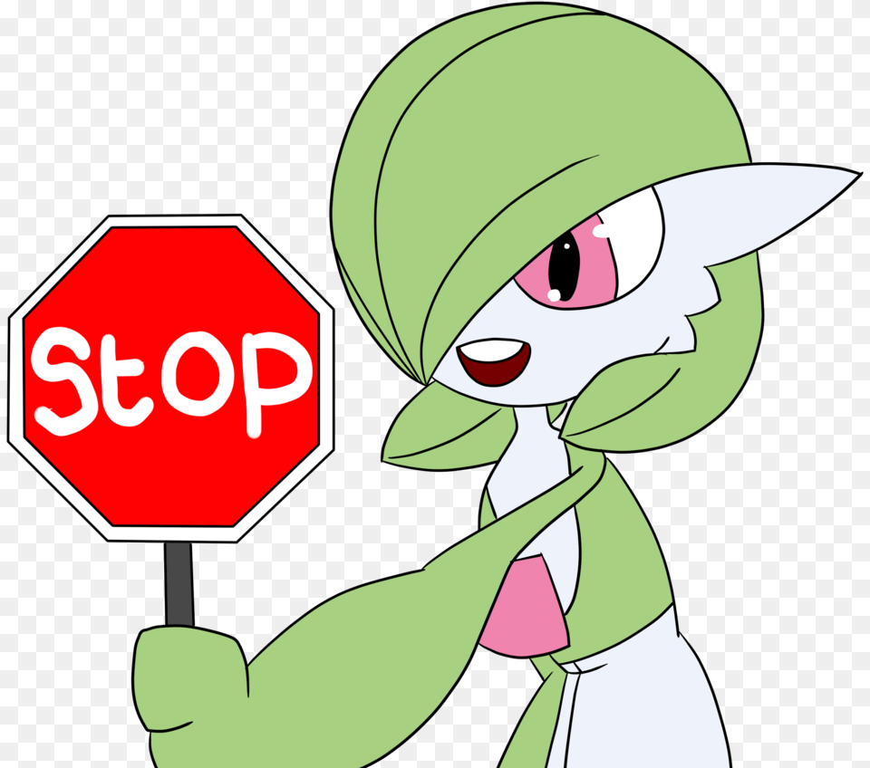 Comment Picture Gardevoir Stop, Sign, Symbol, Road Sign, Baby Free Transparent Png