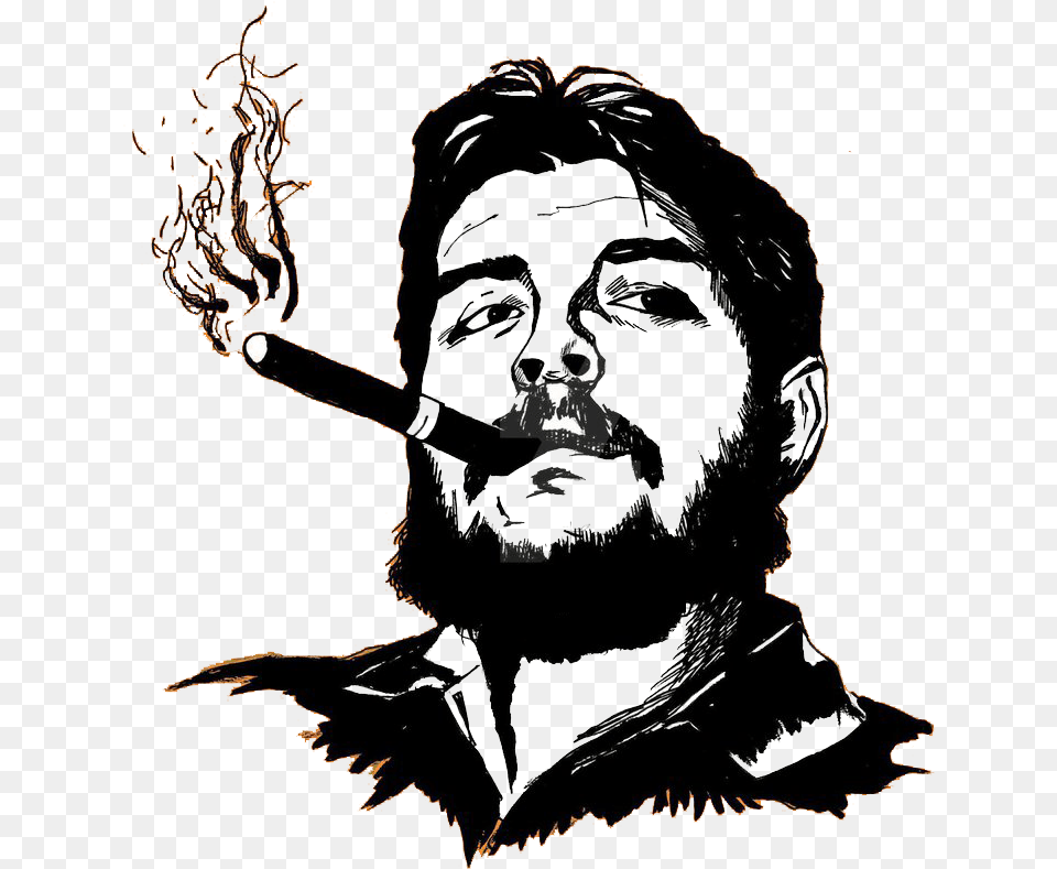 Commerade Che Guevara Che Guevara Smoking, Person, Face, Head, Art Free Png