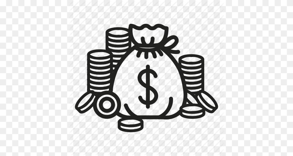 Commerce Dollar Investments Money Wallet Wealth Icon, Machine, Spoke, Wheel Png Image