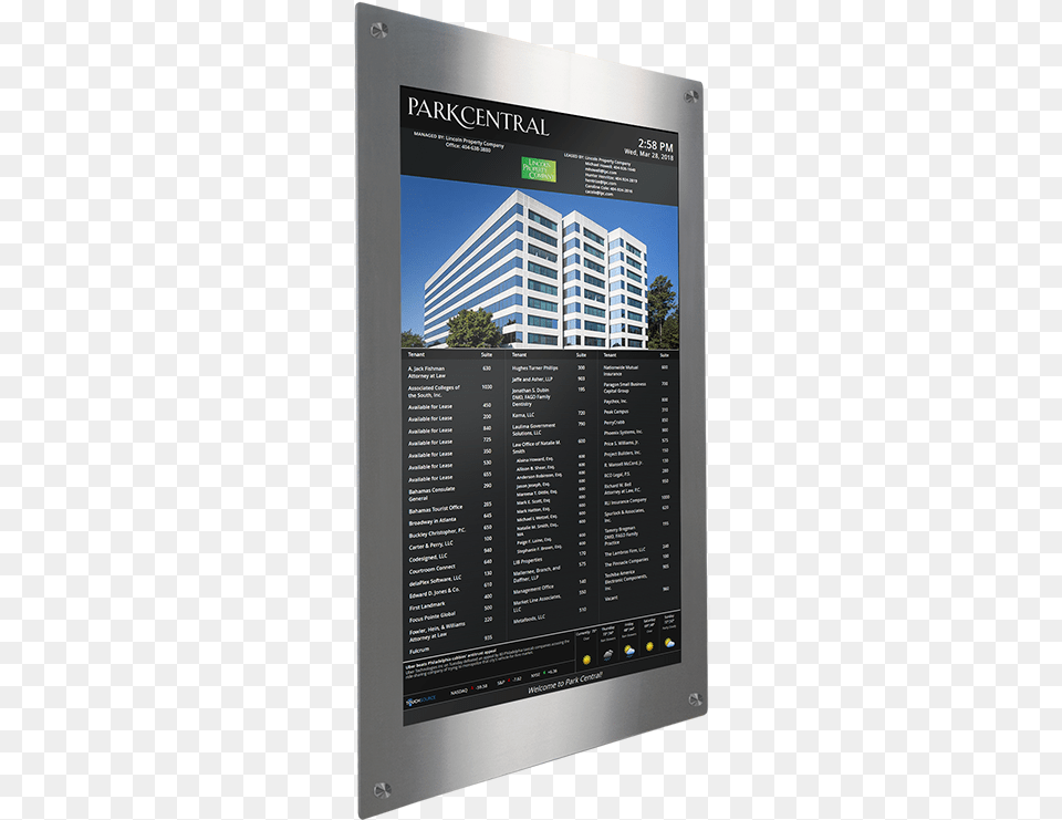 Commercial Building Directory Skyscraper, Computer Hardware, Electronics, Hardware, Monitor Png Image