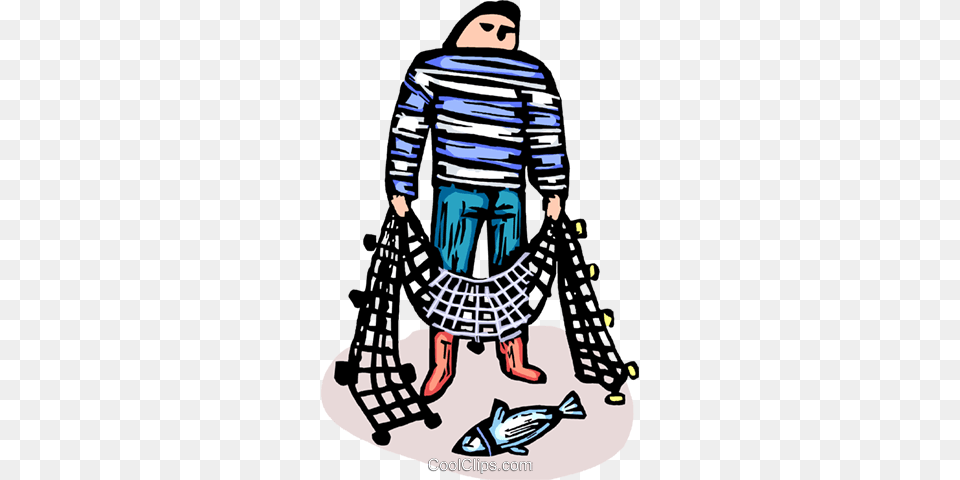Commercial Fisherman Royalty Vector Clip Art Illustration, Adult, Clothing, Female, Long Sleeve Free Png Download