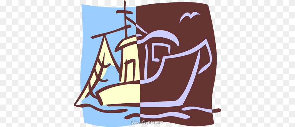 Commercial Fishing Boat Royalty Vector Clip Art Clipart, Sailboat, Transportation, Vehicle, Painting Free Transparent Png