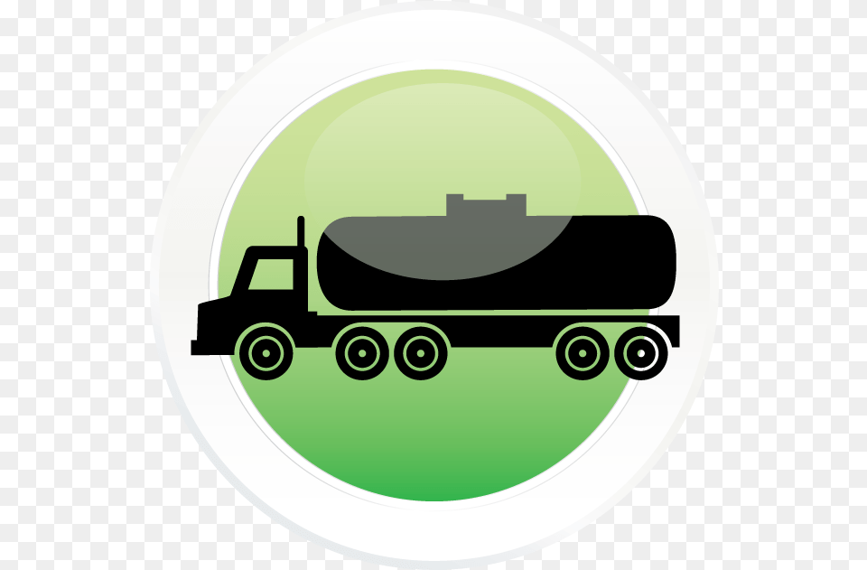 Commercial Fuel Truck Circle, Disk, Trailer Truck, Transportation, Vehicle Free Png