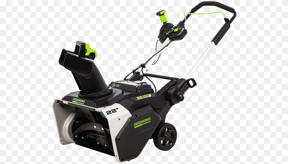 Commercial Greenworks Single Stage Snowblowertitle Greenworks 82v Snow Blower, Grass, Lawn, Plant, Device Png