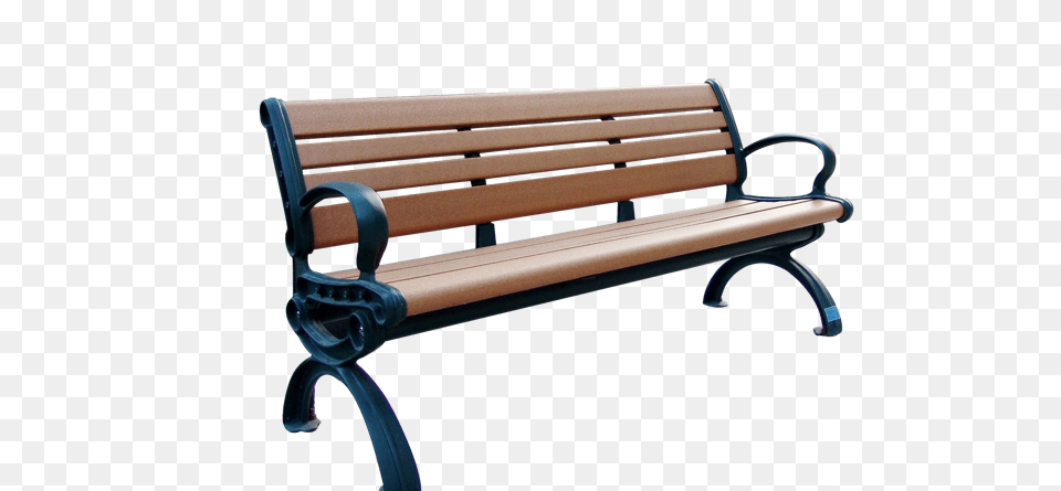 Commercial Recycled Plastic Park Bench Spb 102 Cover Bench, Furniture, Park Bench Free Png Download