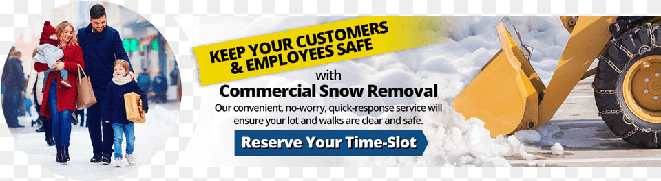 Commercial Snow Removal Orange, Advertisement, Poster, Machine, Person Free Transparent Png