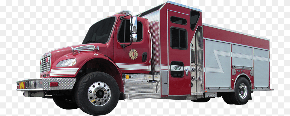 Commercial Top Mount Enclosed Pumper Fire Apparatus, Transportation, Truck, Vehicle, Fire Truck Free Png Download