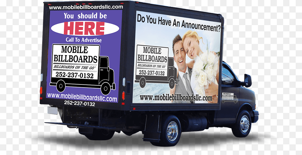 Commercial Vehicle, Advertisement, Moving Van, Transportation, Van Free Png Download